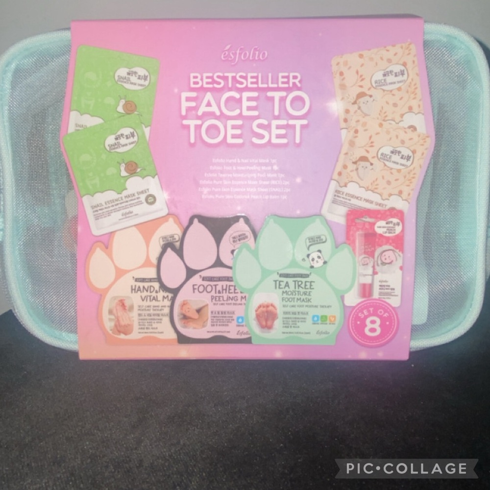 Face to Toe Set With Masks, Peels and Lip Balm NWT